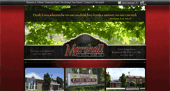 Desktop Screenshot of marshallfuneralhome.com